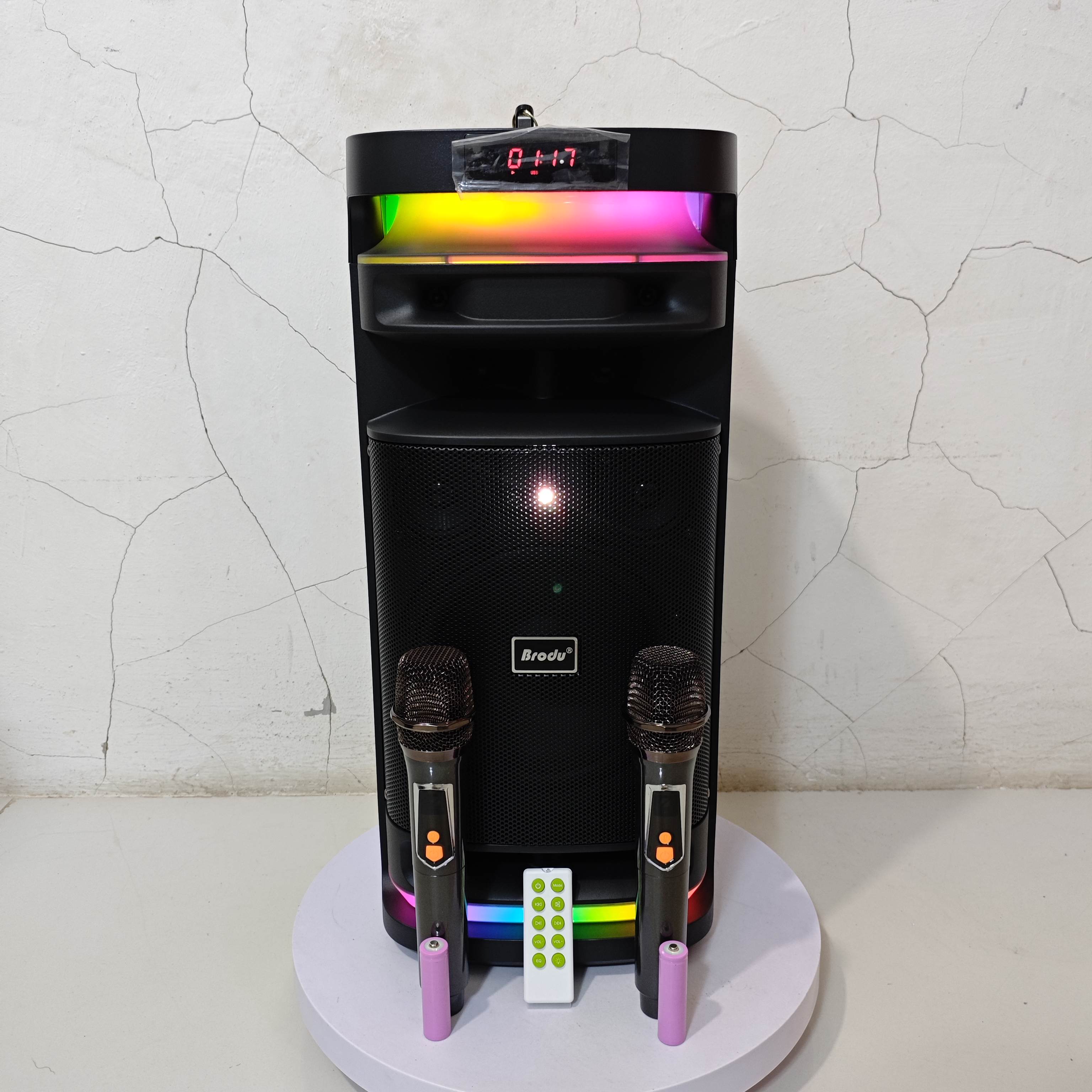 Brodu BTS 2250 8Inch+2.5inch Bluetooth Karaoke Speaker with ...