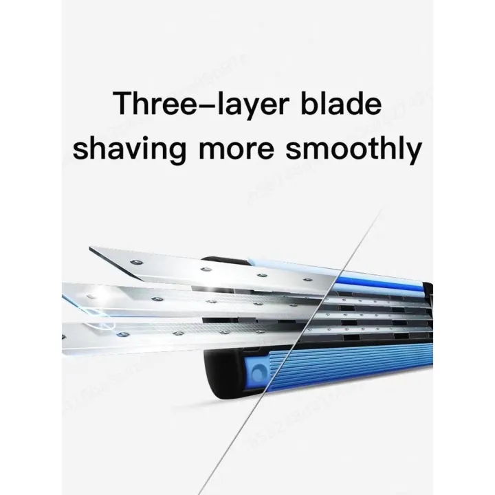 Triple manual razor shaver interchangeable razor men's face shaver ...