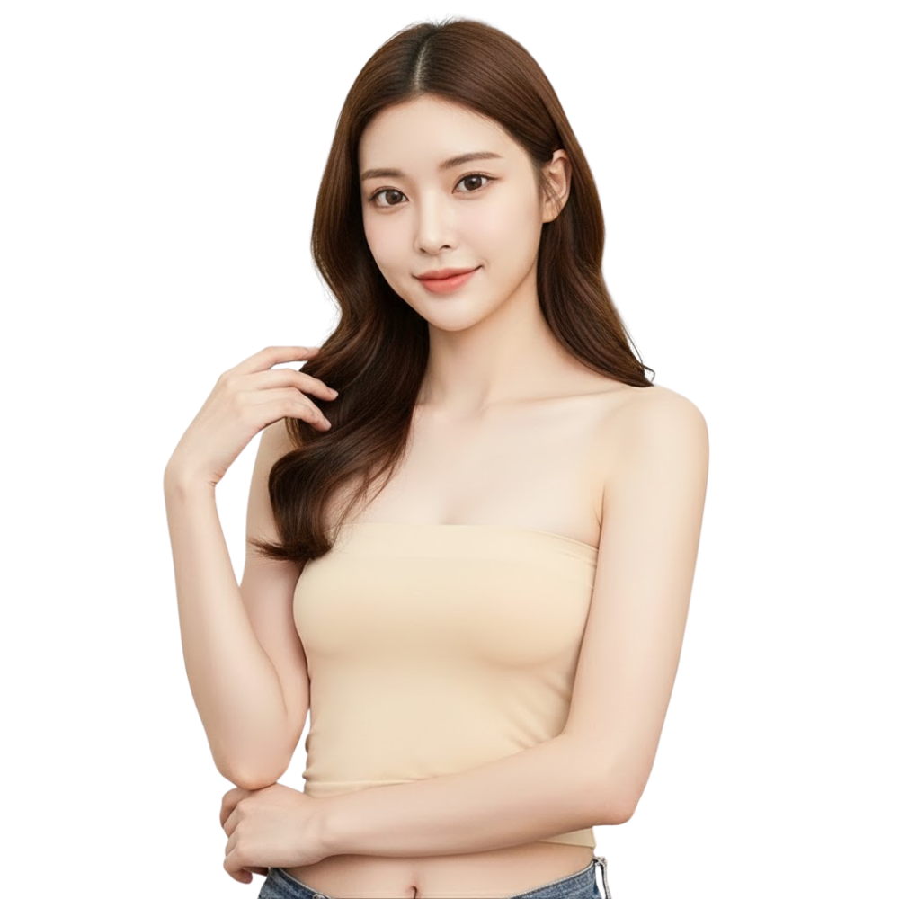 Hello Moderne Strapless Tube Top for Women 06 - Soft Stretchy Basic ...