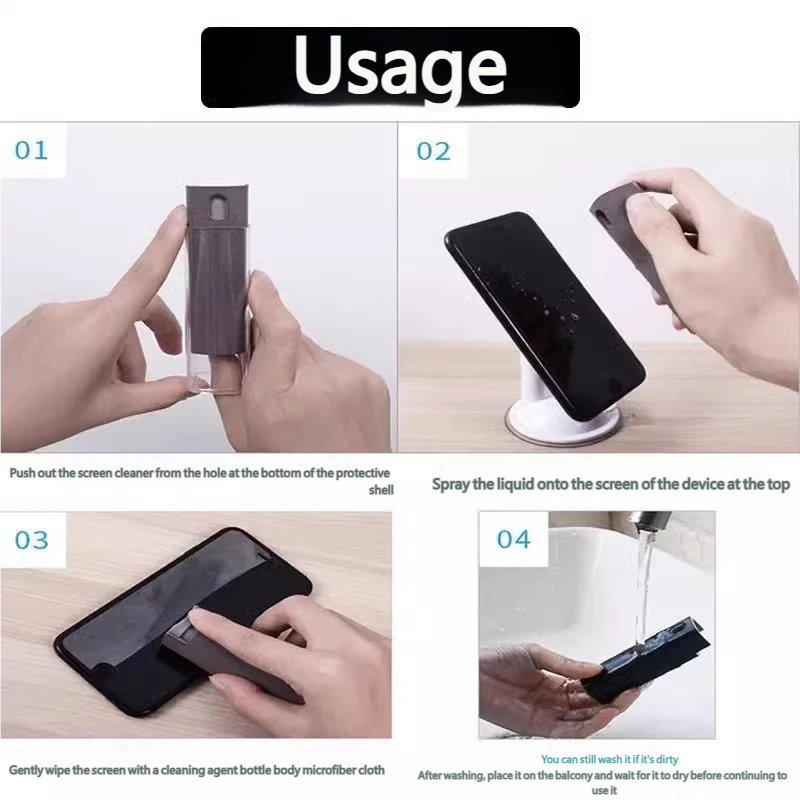 Mobile phone screen cleaner multi-functional for removing dust and ...