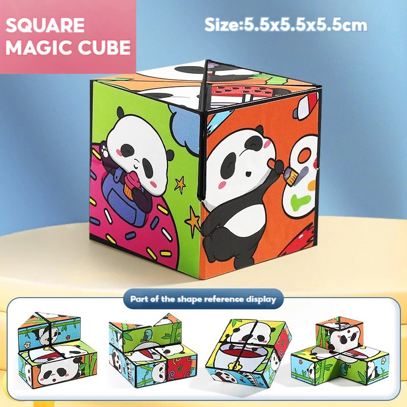 Panda Infinite Magic Rubik's Cubes Flipping Decompress Puzzle Geometric ...