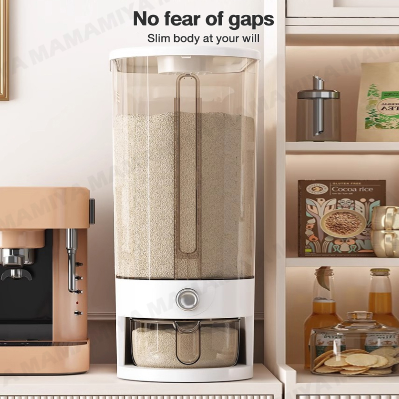 5/10kg Rice Dispenser Food Storage Box Push-type Sealed Insect Proof ...