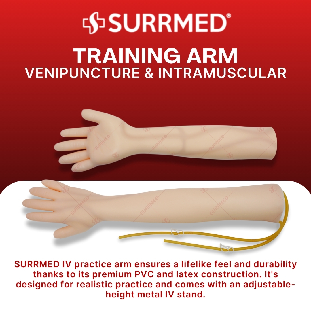 SURRMED Venipuncture & Intramuscular Injection Training Arm Model ...