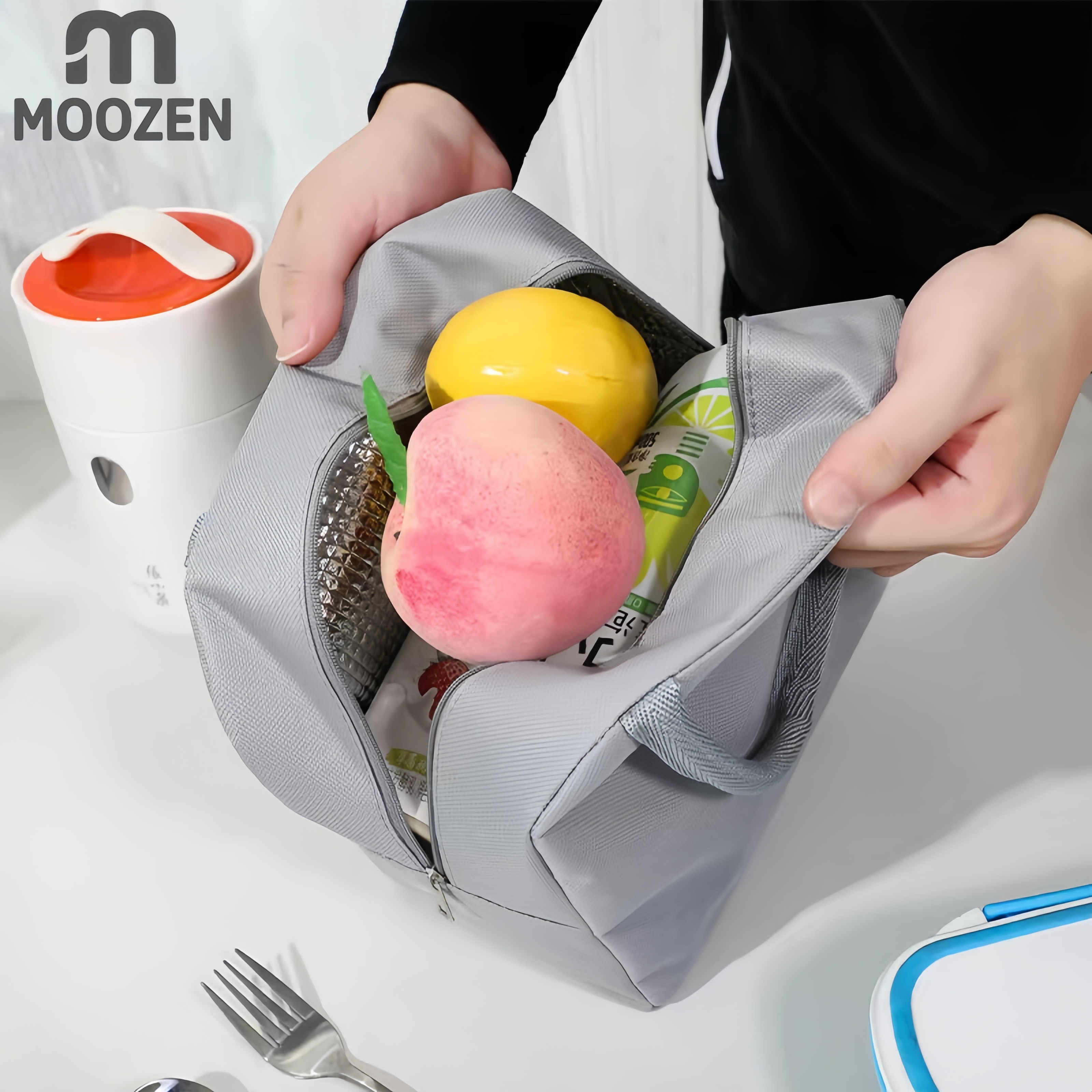 MOOZEN 3-in-1 Lunch Box Budget Bundle: BPA-Free |Food-Grade Lunch Box ...