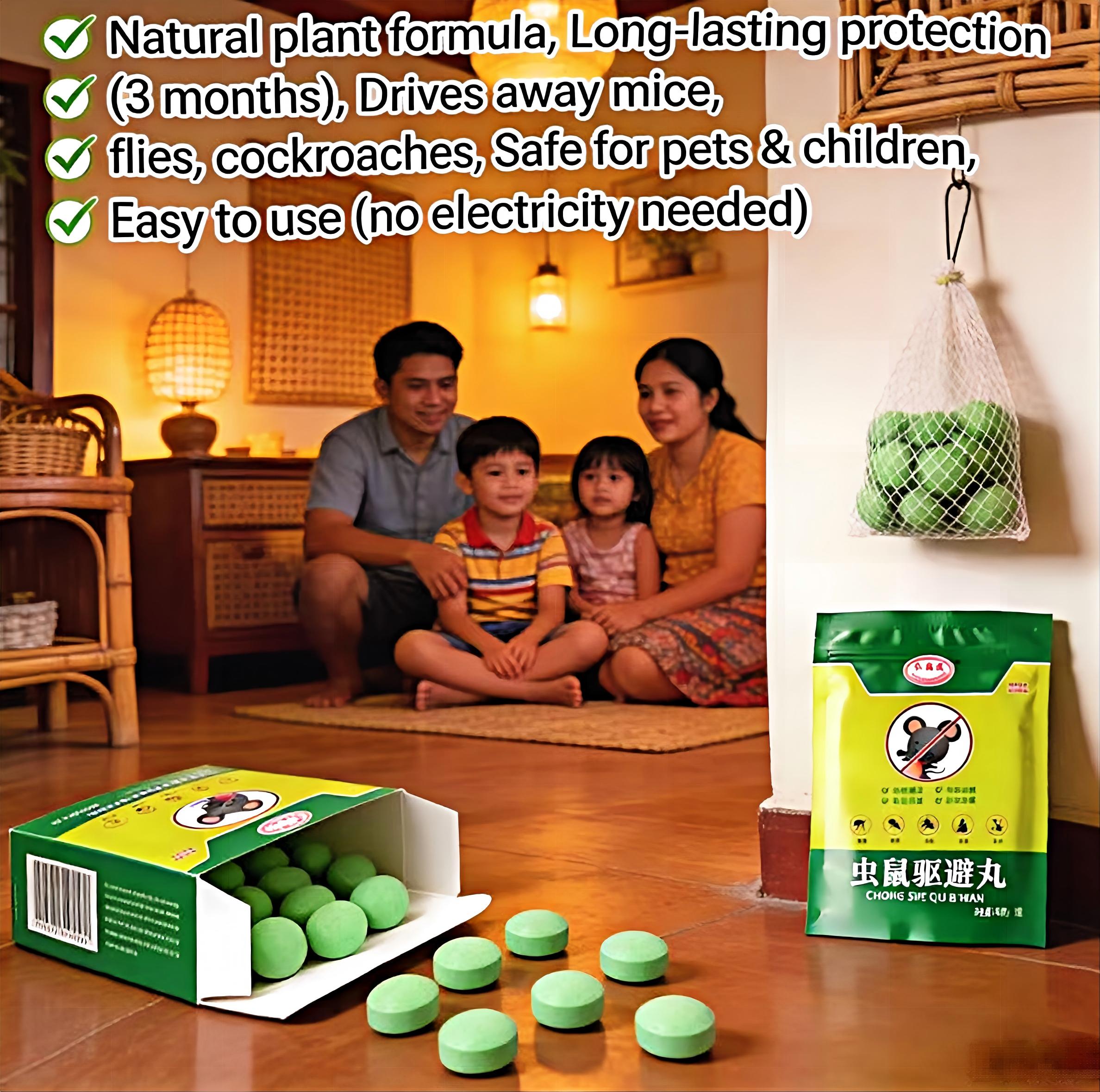 (6bag) No rats within 10 km rat killer rat repellant for home mothballs ...