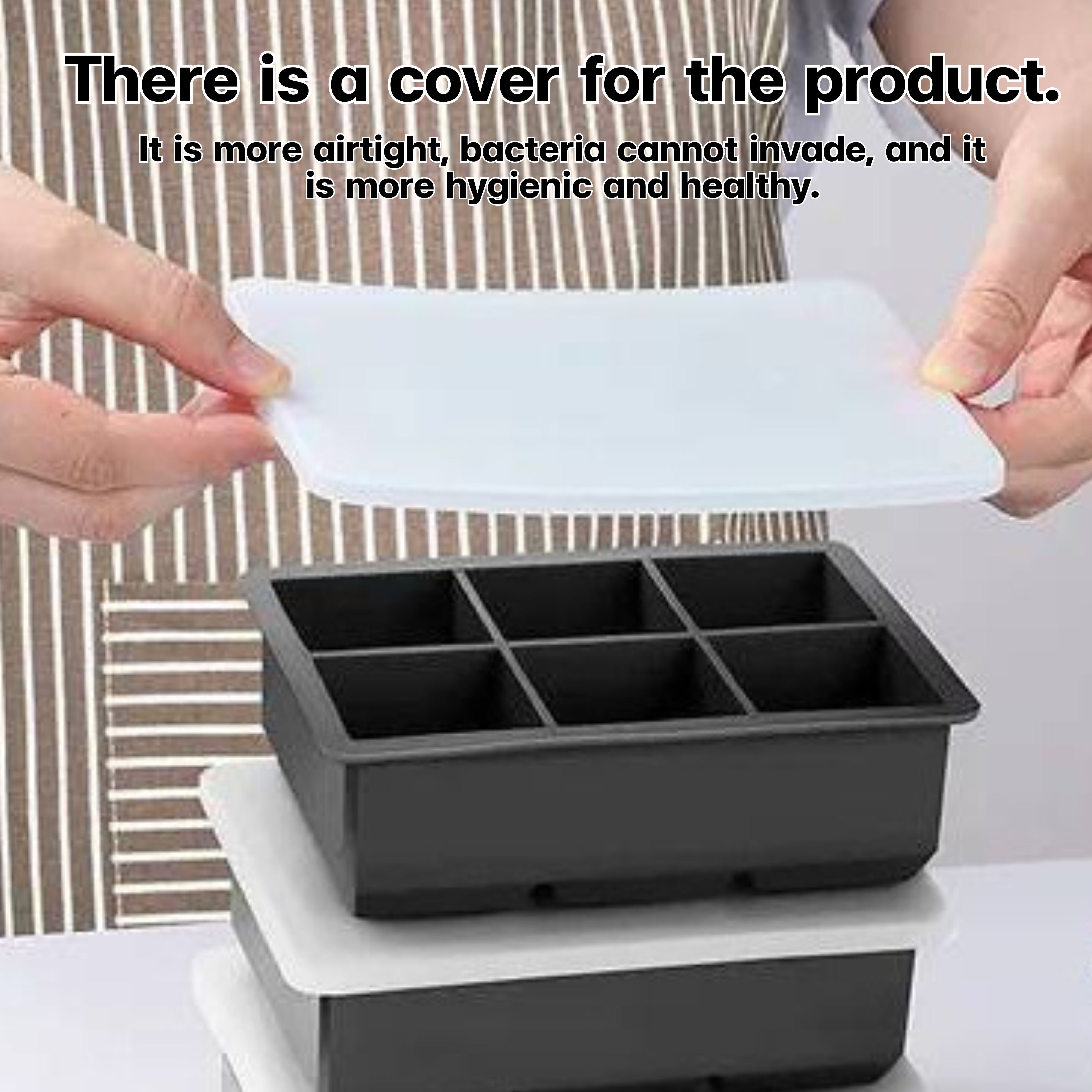 4/6/8/15 Grid Big Ball Square Ice Cube Mold Silicone Ice Cube Maker DIY ...