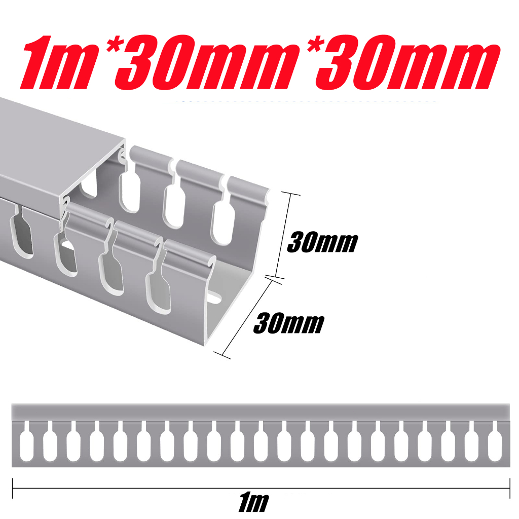 Updated Cable Raceway Kit Open Slot Cable Duct Management Raceway 1m*30 ...