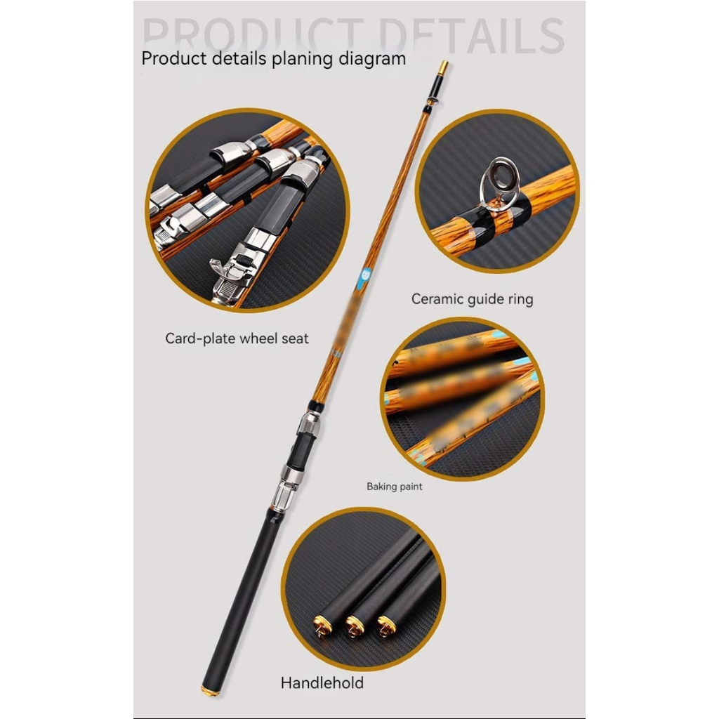Fishing Rod Soft UL Solid Tip Spinning Rod Lure Weight 0.5-8g Action ...