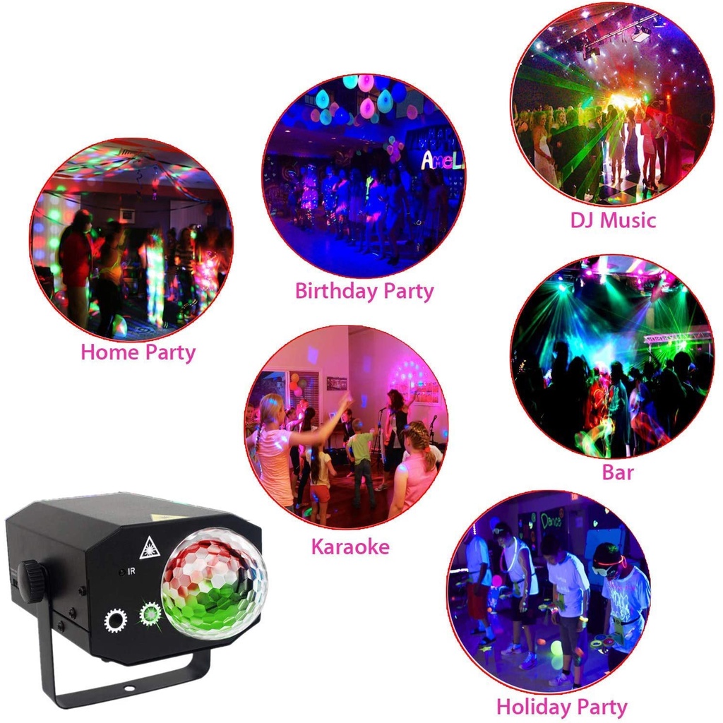 【COD】72 Pattern Disco Light LED Colorful Party Light Adjustable Laser ...