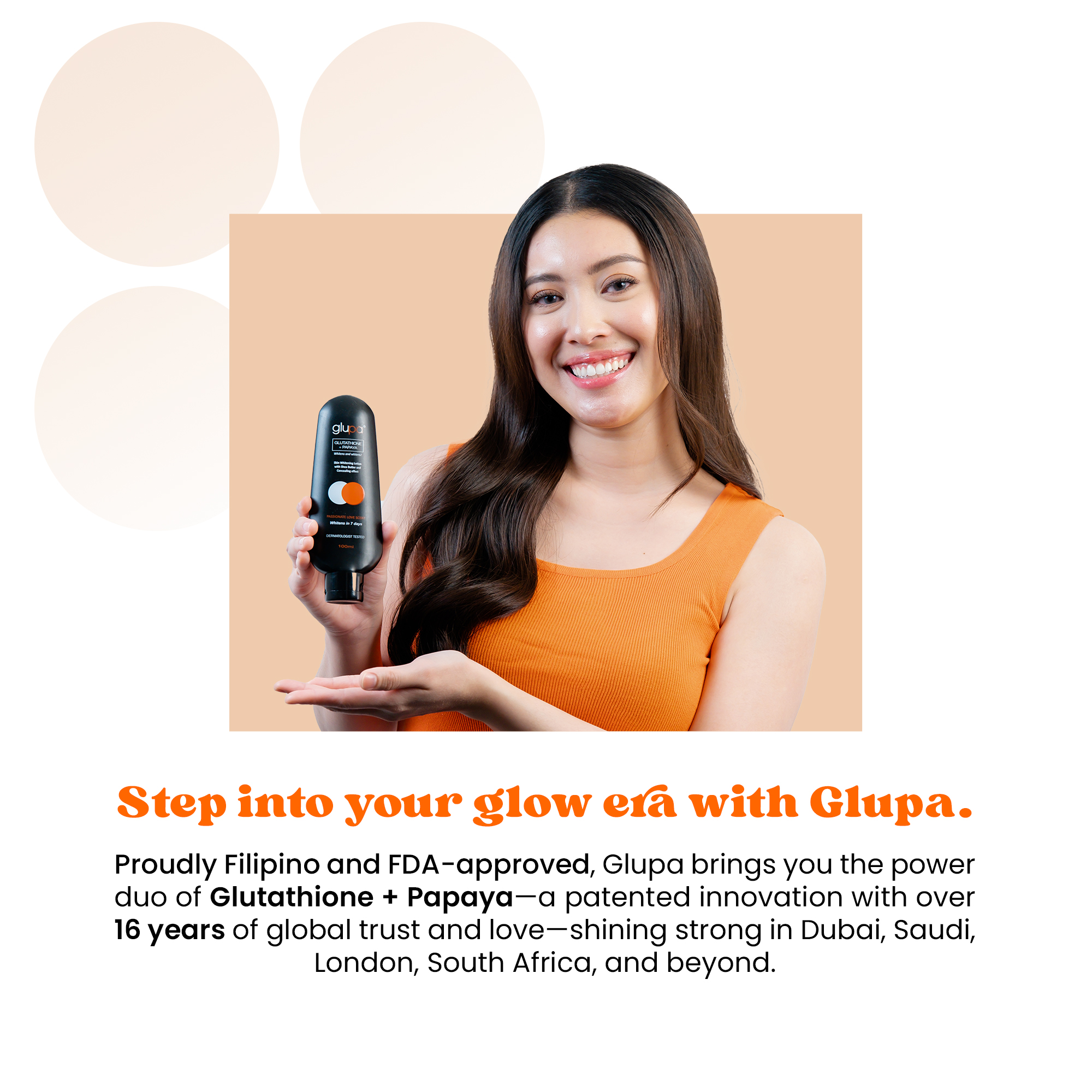 Glupa Skin Whitening Lotion 100ml - Glutathione & Papaya Formulation ...