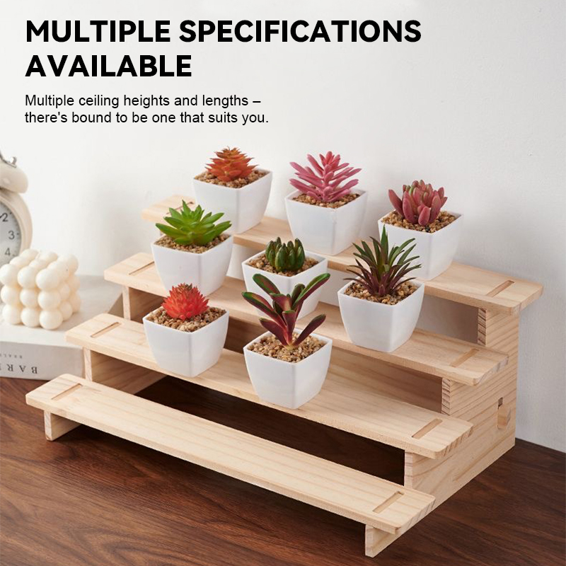 3/4 Layer Wood Ladder Rack Desktop Storage Rack Jewelry Party Cake ...