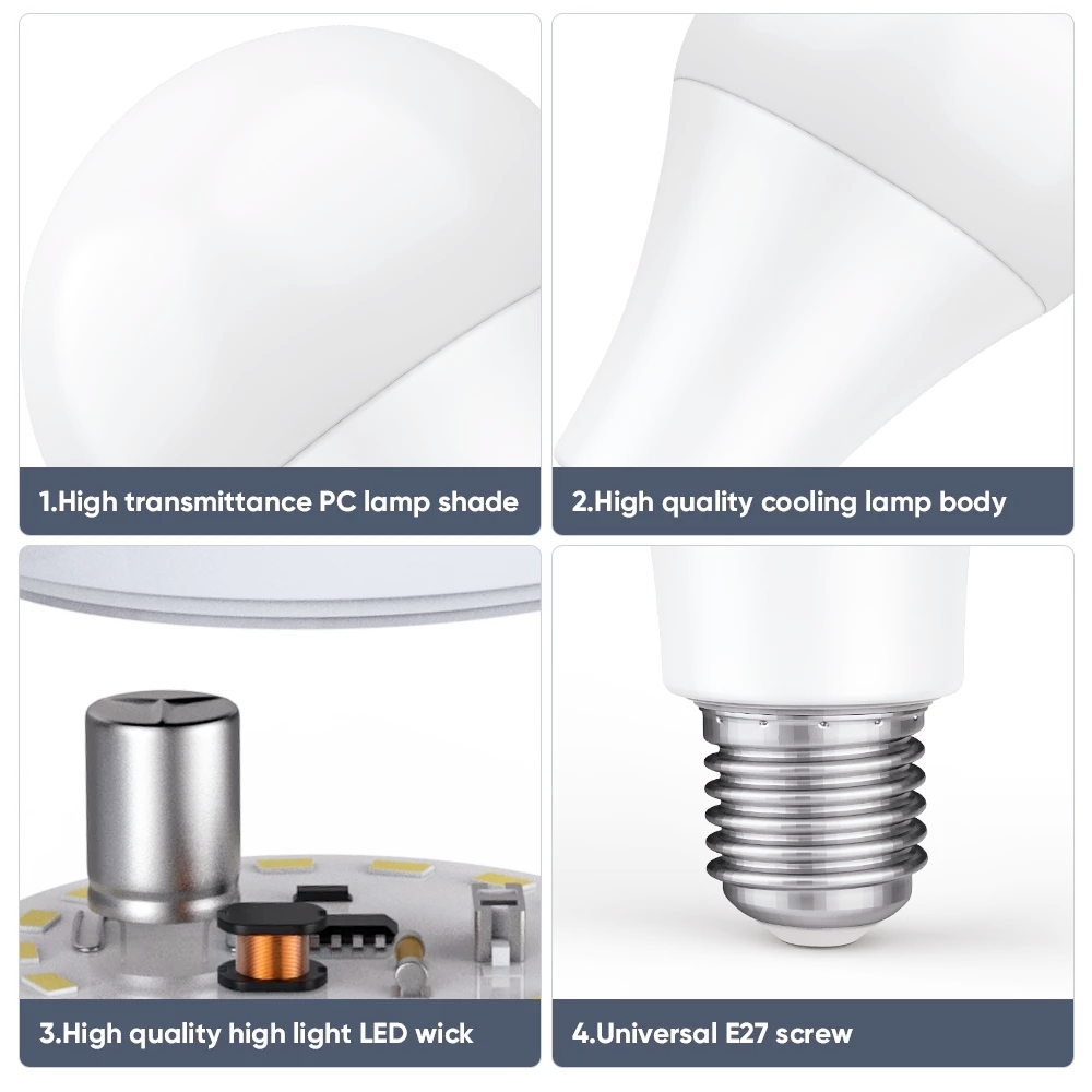 LED Light E27 Light Bulb High-quality High Bright Long Life 5W/9W/18W ...