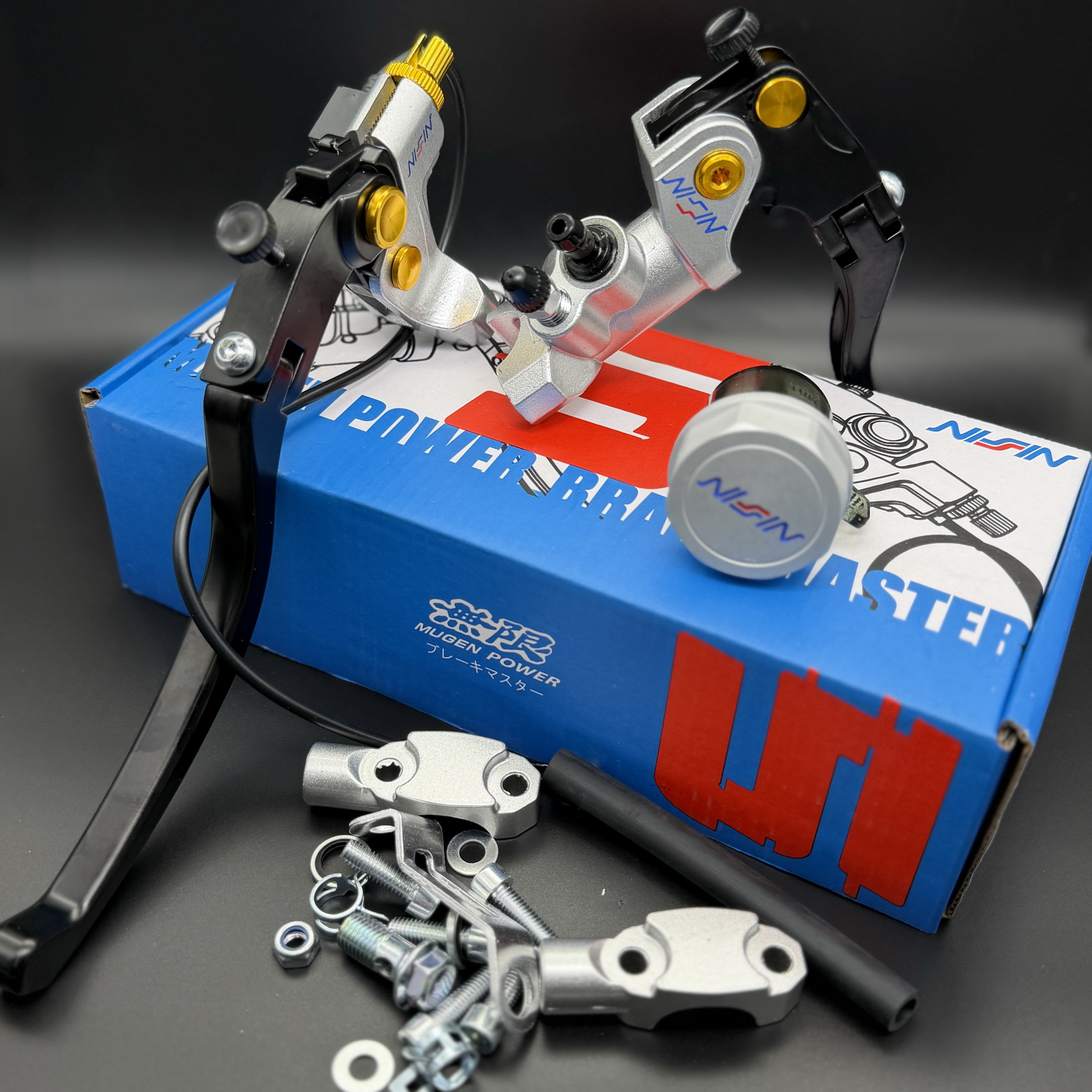 NISSIN BRAKE MASTER SET CNC with Side mirror holder(Thailand) | Shopee ...