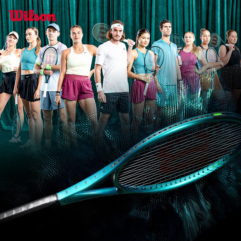 Aryna Sabalenka | Wilson BLADE V9 100L Tennis Racket (Unstrung) PRO ...
