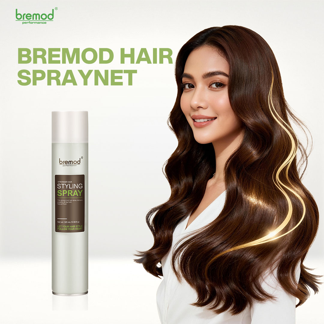 Bremod Hair Spraynet Strong Hold Spray Net Styling Salon Daily Use Long ...