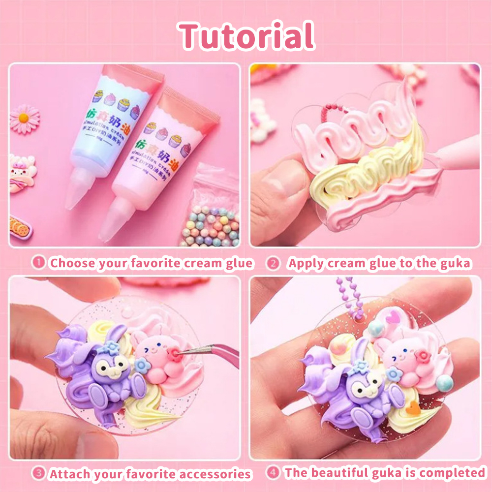 DIY Guka Set Box Guka Complete Keychain Making Set DIY Guka Stickers ...