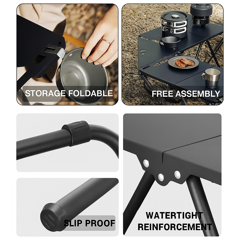Tactical Table IGT Outdoor Folding Table Travel Camping Picnic Table ...