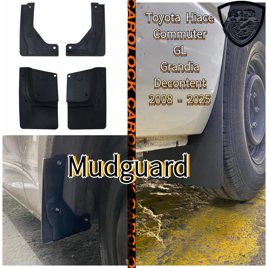 Toyota Hiace GL Grandia Decontent 2008 - 2025 Mudguard Slim Type With ...