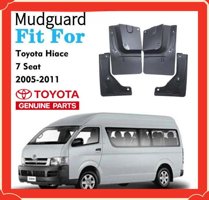 Toyota Hiace GL Grandia Decontent 2008 - 2025 Mudguard Slim Type With ...