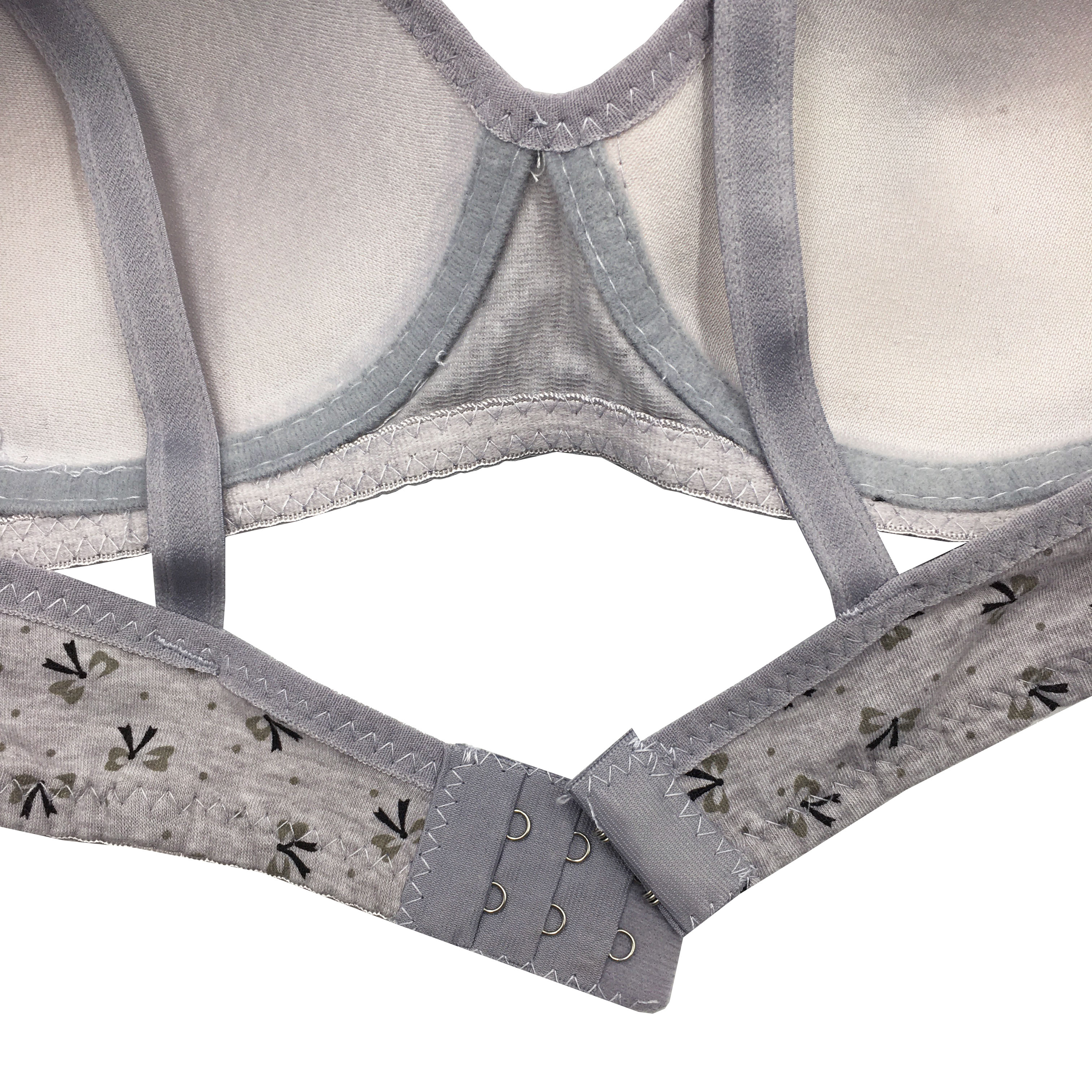 Perfect Shape Cup A Wireless Bra Cotton Quality Ribbon Printed Design ...