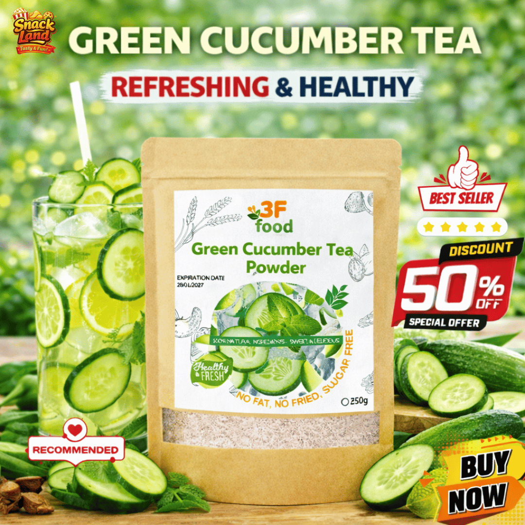 Green Cucumber Tea Powder | Refreshing Detox Drink for Digestion ...