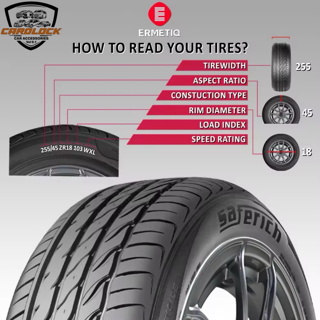 Saferich Tubeless Tire RIM 17 265/65R17 112H FRC66 | Shopee Philippines