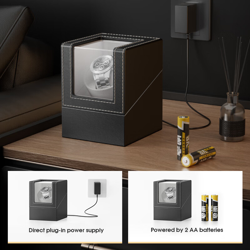 Automatic Watch Winder MODOFO Bi-directional Rotation Watch Storage ...