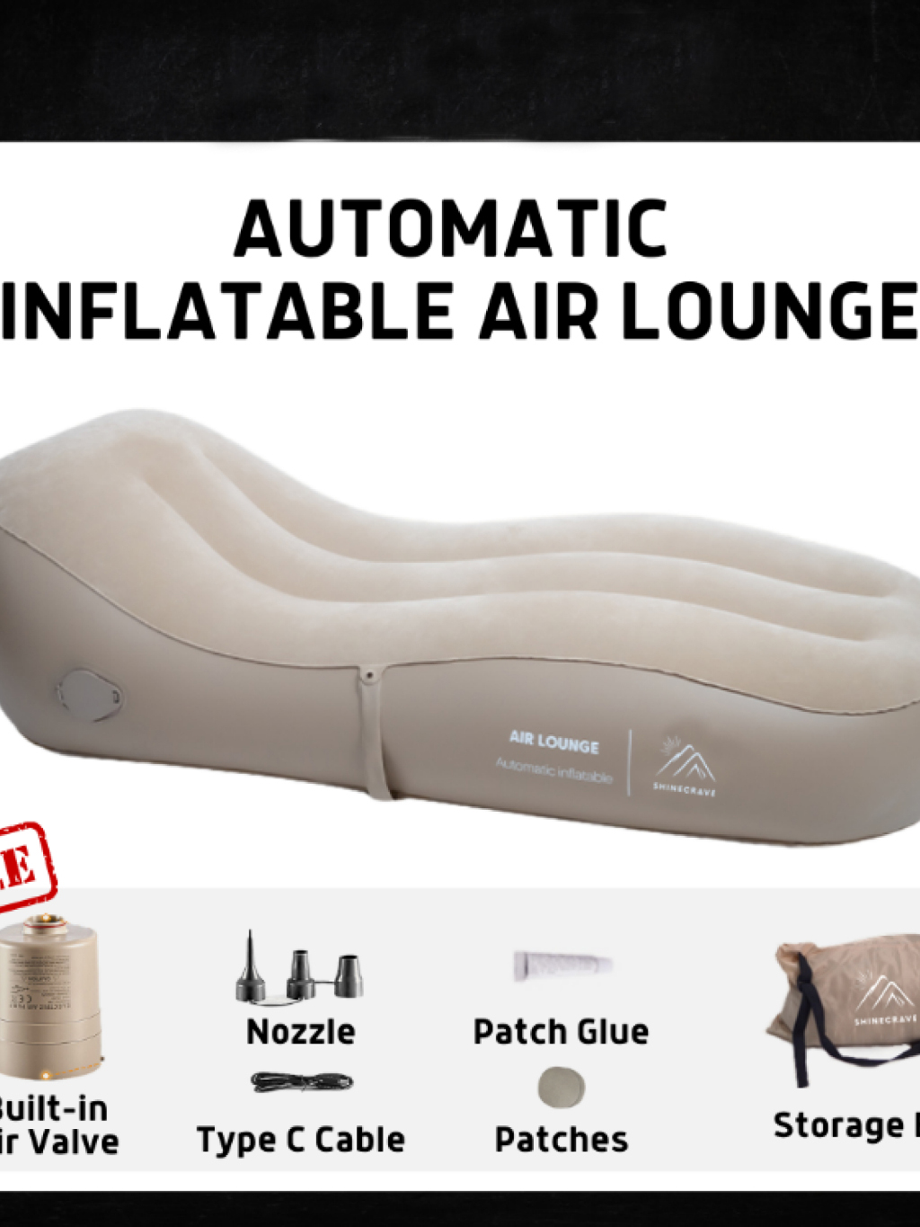 Automatic inflatable sofa built-in air pump inflation within 90 seconds ...
