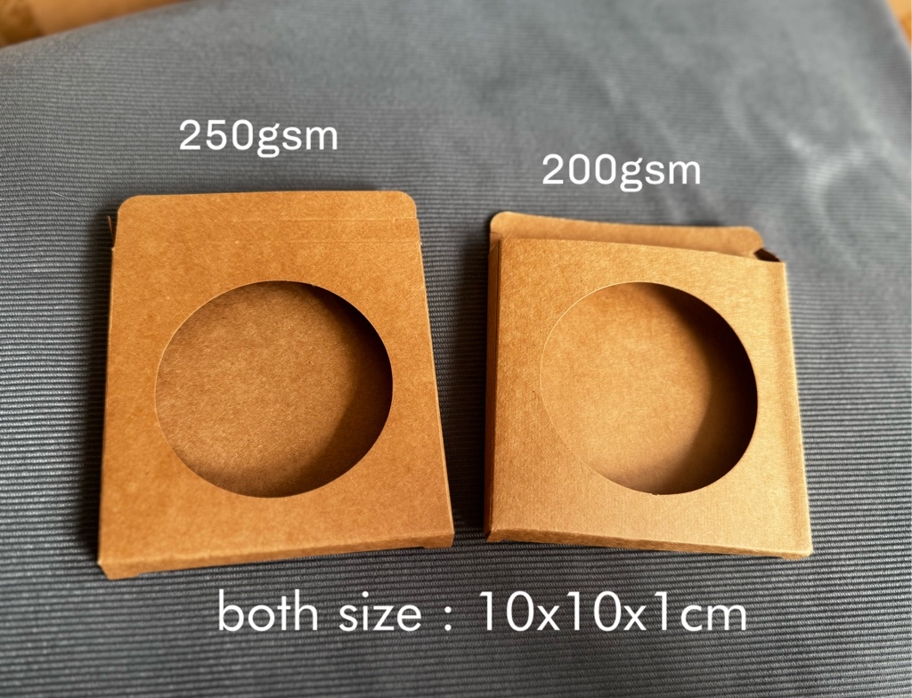 20pcs Kraft box packaging for COASTER - 10x10x1cm | Shopee Philippines