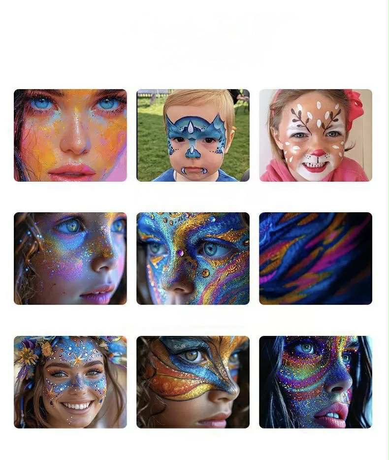 12 Color Face Body Paints Makeup Set Halloween Party | Shopee Philippines