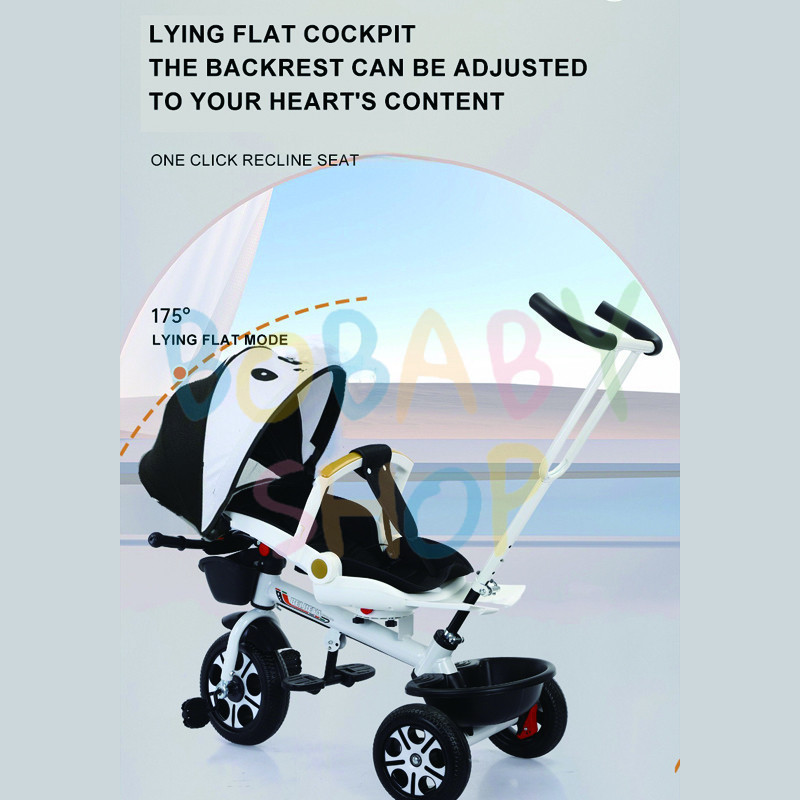 4 In 1 Stroller Bike for Baby With Shed Can Lie Down 3 Wheels Baby Bike ...