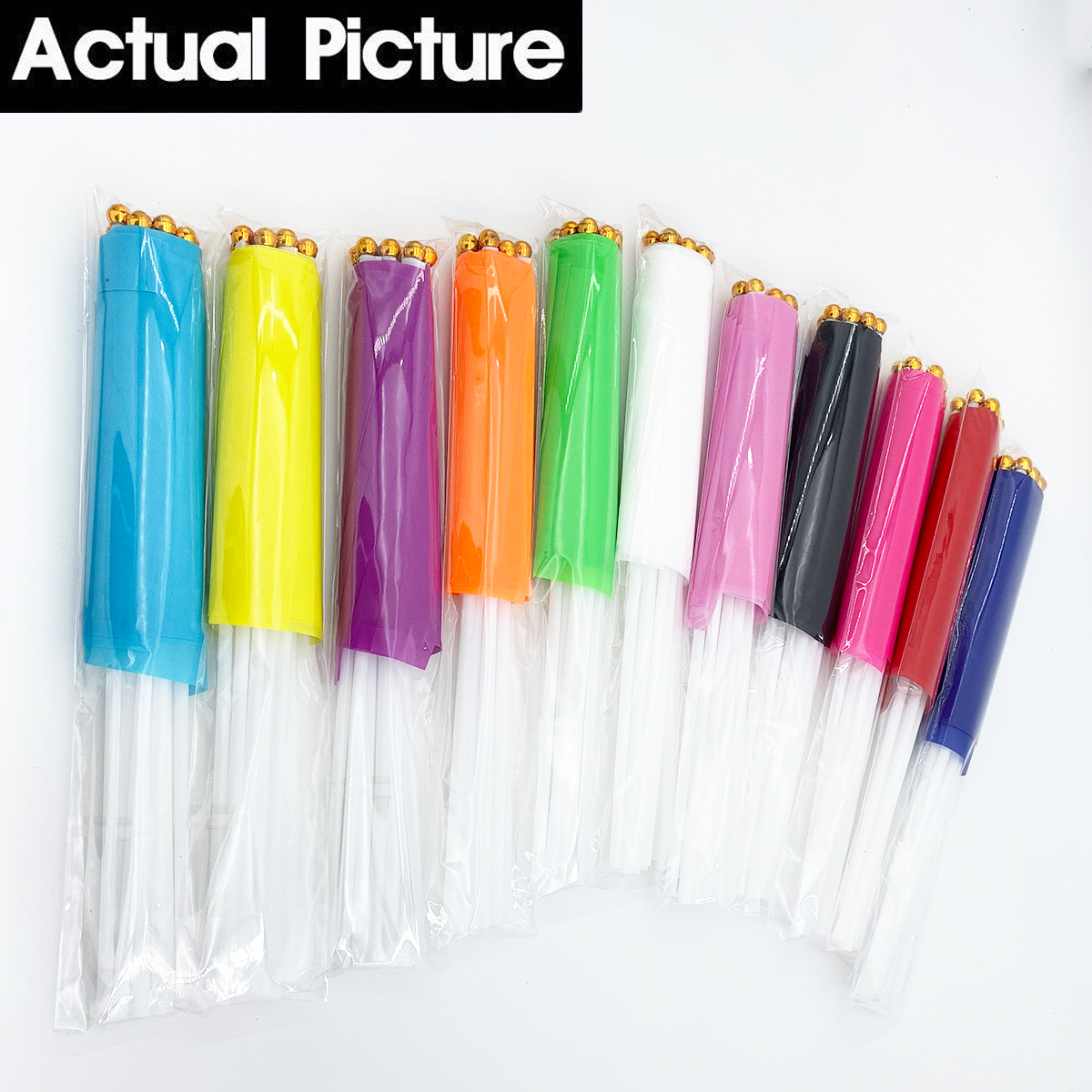 10Pcs/Set Mini Handheld Flag Racing Flag Solid Flaglets with Stick ...