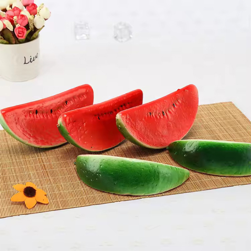 3Pcs Artificial Fake Watermelon Slice Simulation Fruit Slices Fake ...
