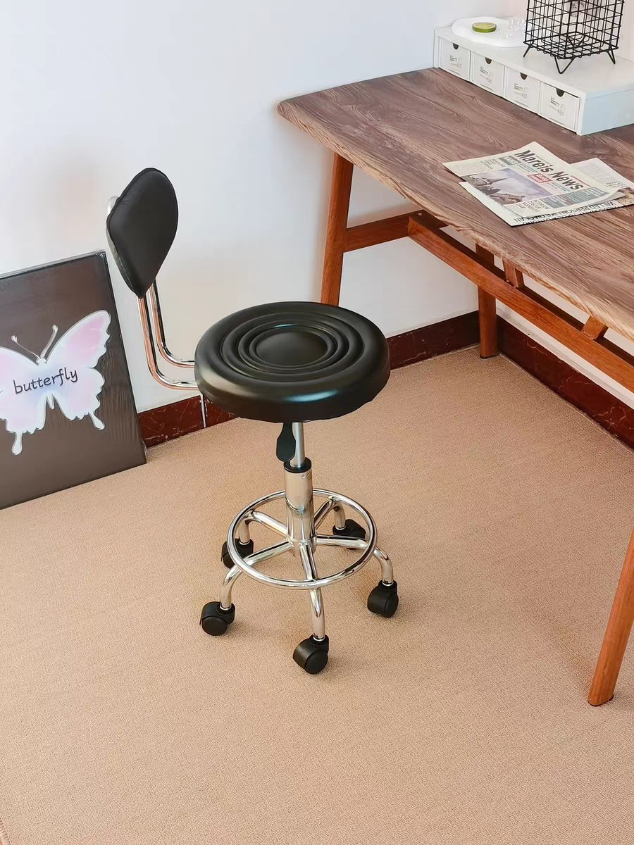 Chair With Wheels Salon Stool Work Bar Stool SPA Stylist Hydraulic ...