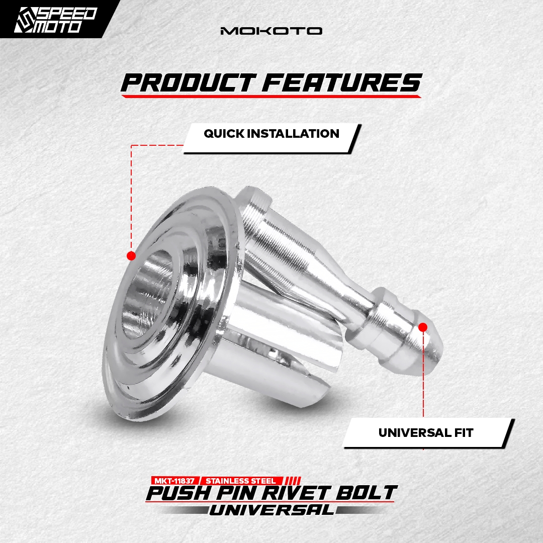 MOKOTO RIVET ALLOY FASTENER SCREW/PUSH PIN RIVET LOCK BOLTS FOR ...