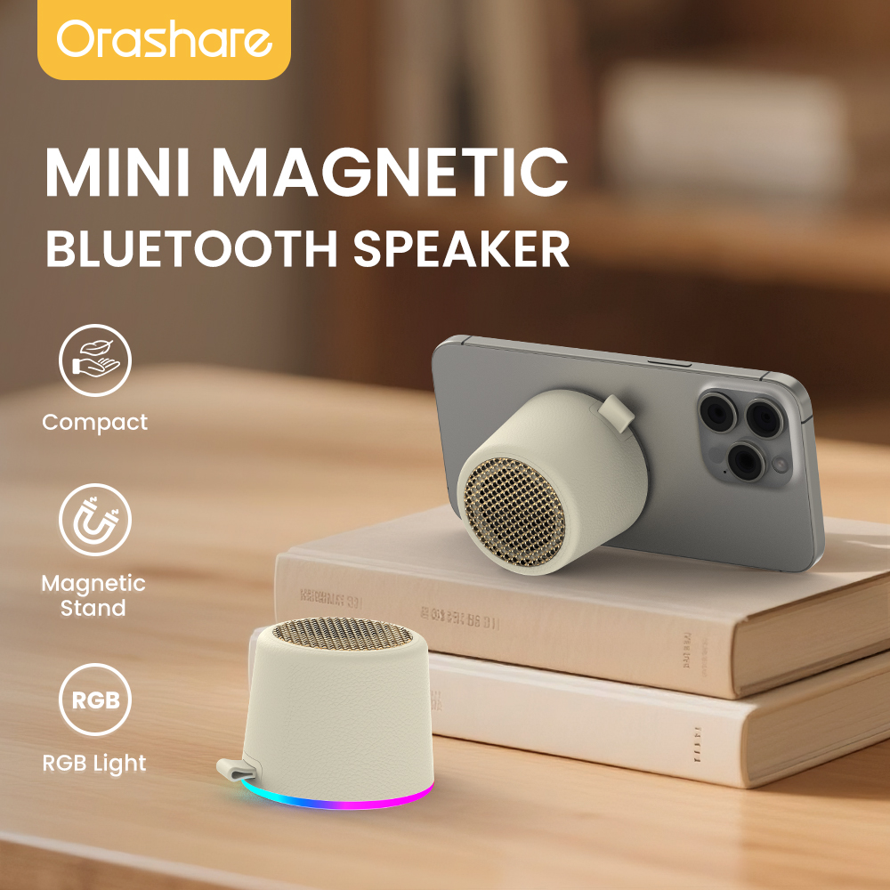 Orashare BS19M Magnetic Bluetooth Speaker Mini Portable with RGB Light ...