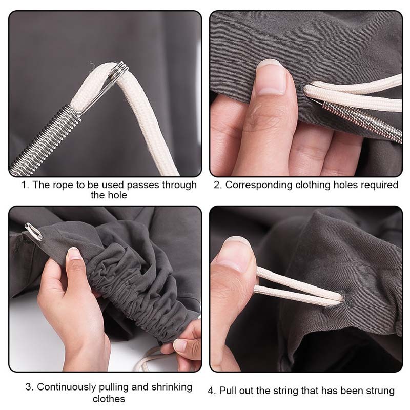 1Pcs Bendable Spring Rope Threading Tool Waist Rope Hat Rope Threading ...