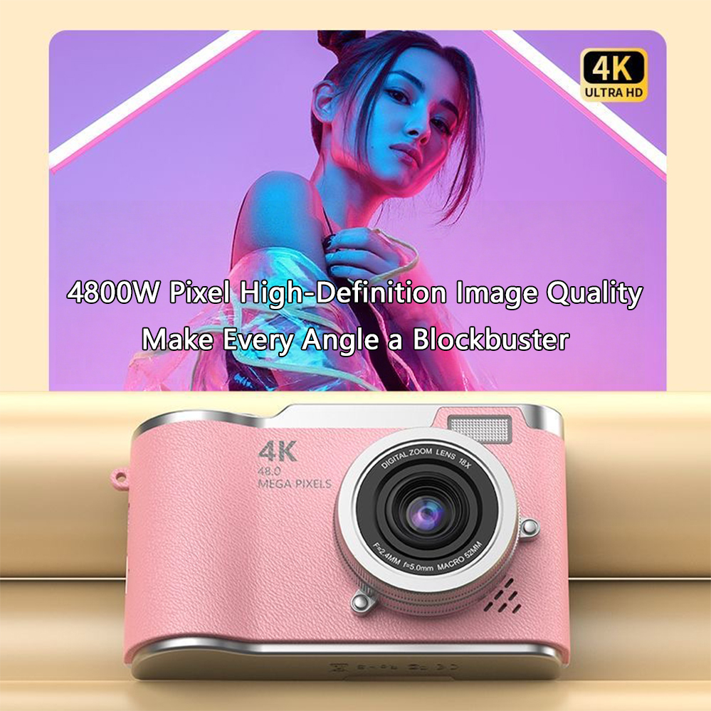 Mini Kids Digital Camera 180° Flip Screen Video Camera With TF Card 8X ...
