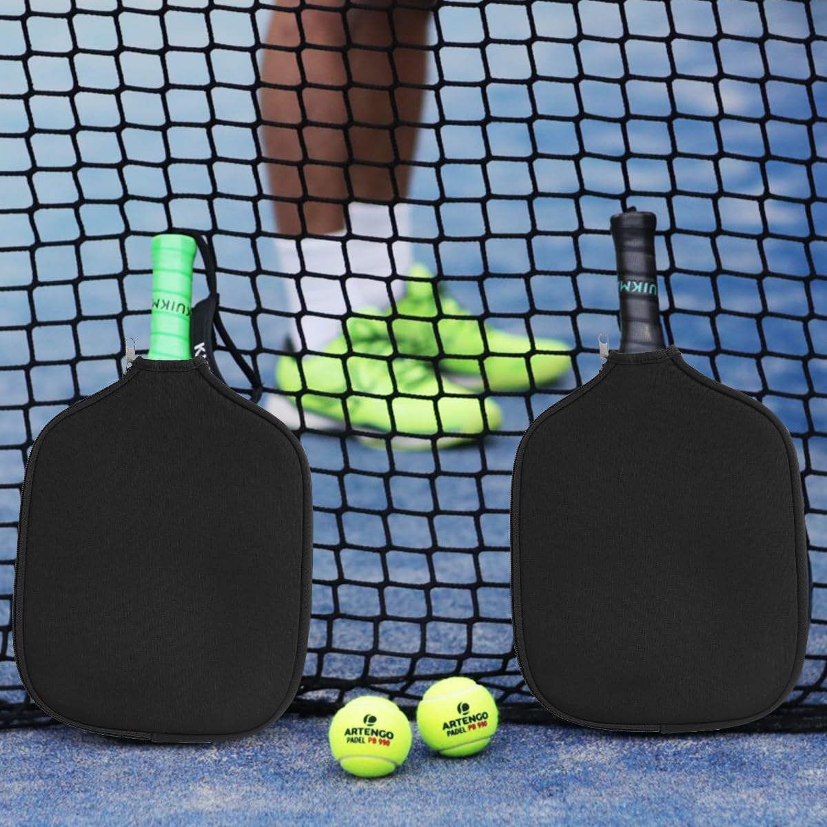 Heavy Duty Pickleball Paddle Covers Extra Thick Padding Anti-Tear Court ...
