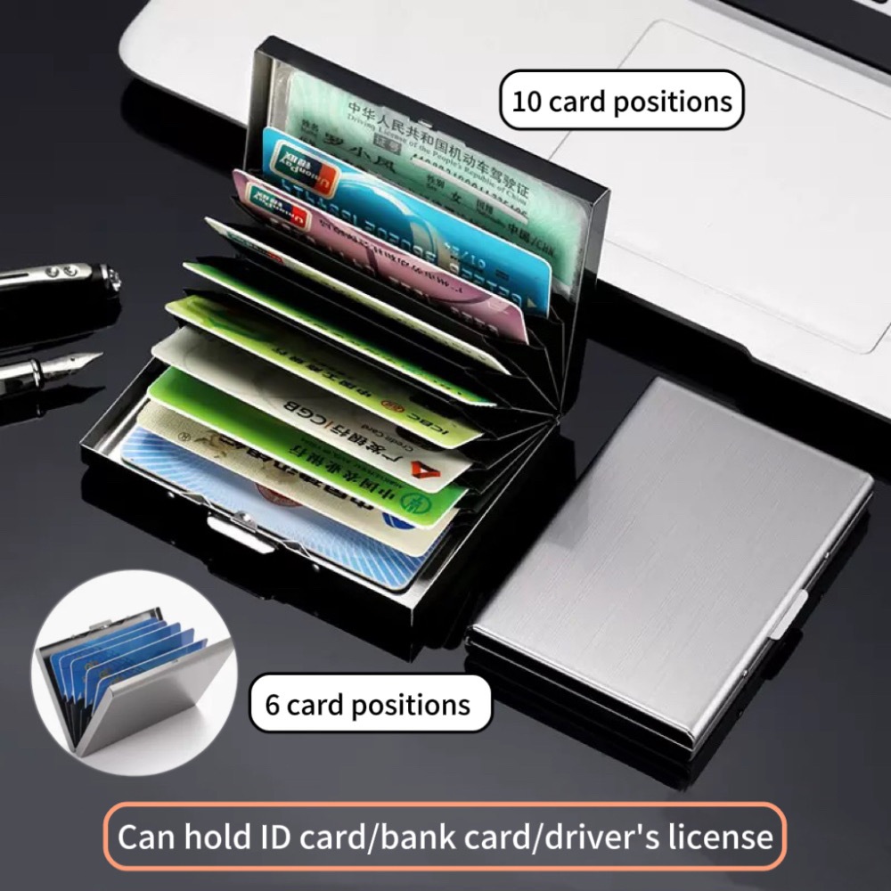 Card Holder Wallet Ultra-thin Small Wallet Men Women Blocking ID Credit ...