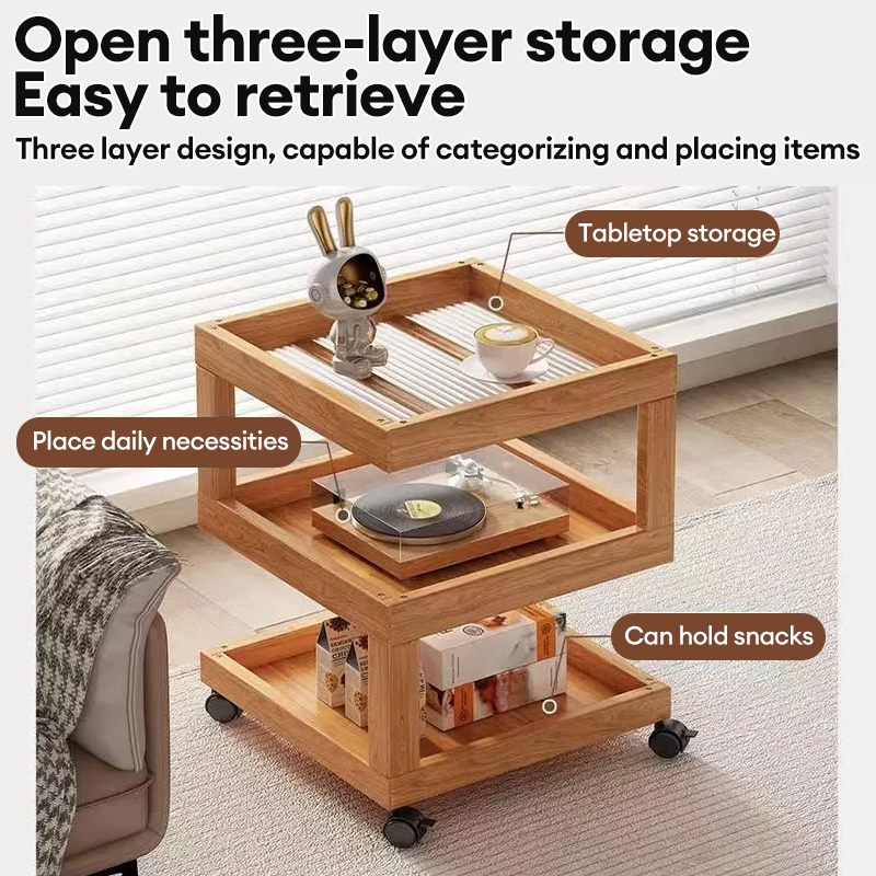 COD Movable Bedside Table Wipe Clean Modern Simple Style Bedside Table ...