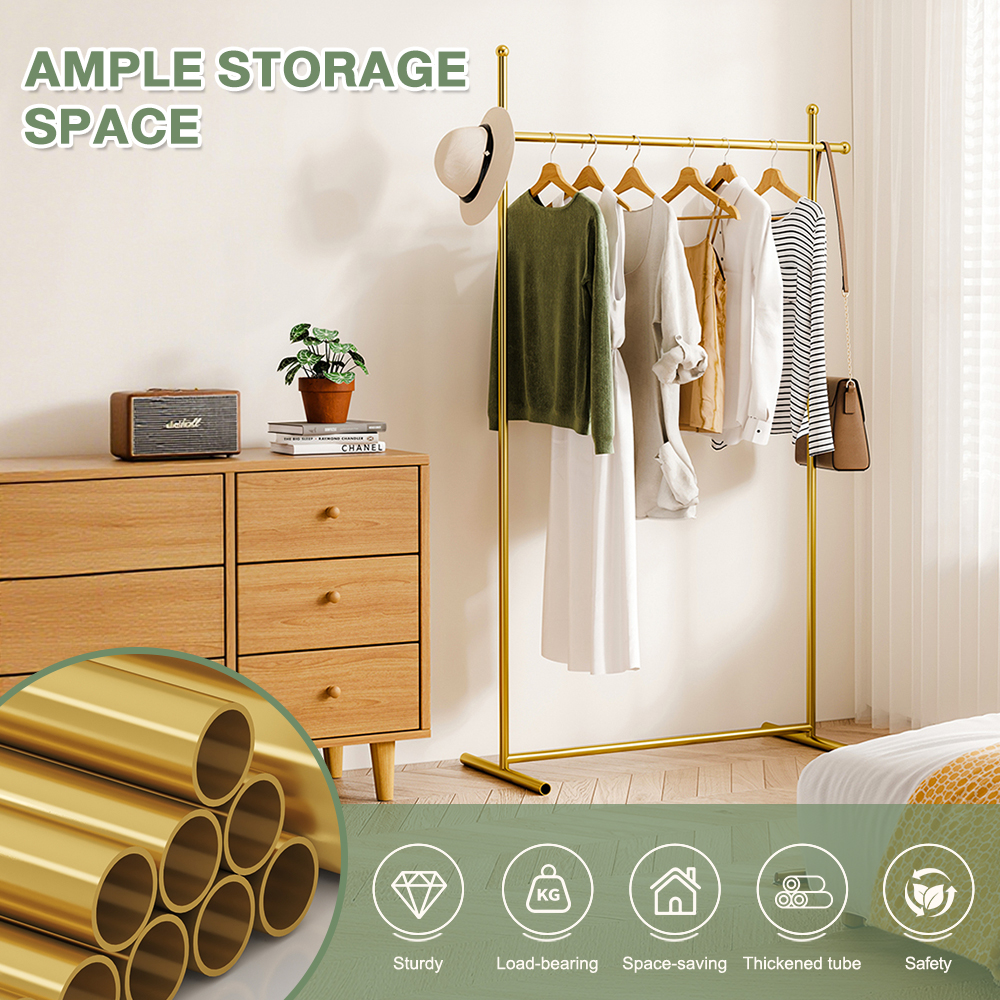 Coat Rack Stainless Clothes Hanger Floor Standing Clothes Organizer ...