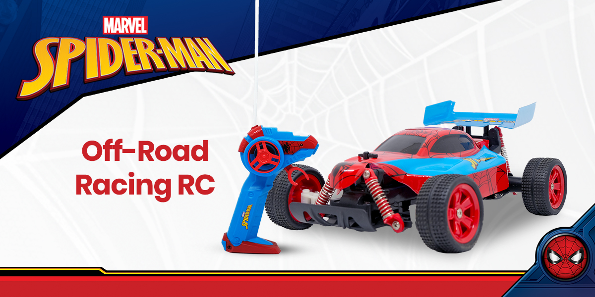 Marvel Avengers Spiderman Off Road Remote Control Race Car Toy for Boys ...