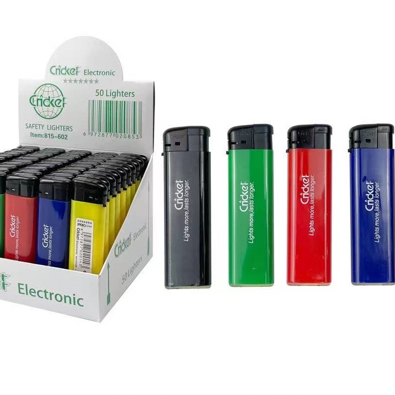 Cricket LCC 50PCS lighter with flashlight 50pcs per box. have icc ...
