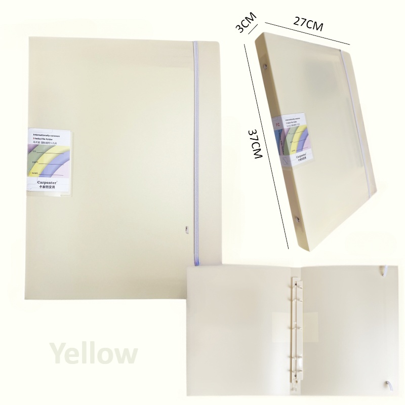 Long Binder Folder with Rope Buckle Document Organizer 5 Holes Binder ...