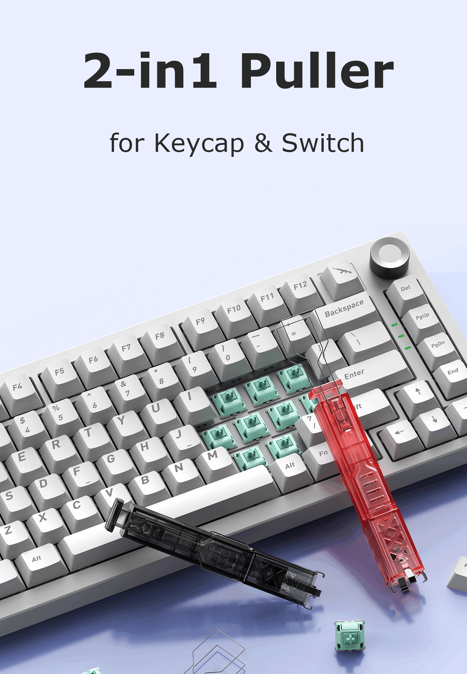 2-in-1 Keycap Puller & Switch Remover Tool for Efficient for Mechanical ...