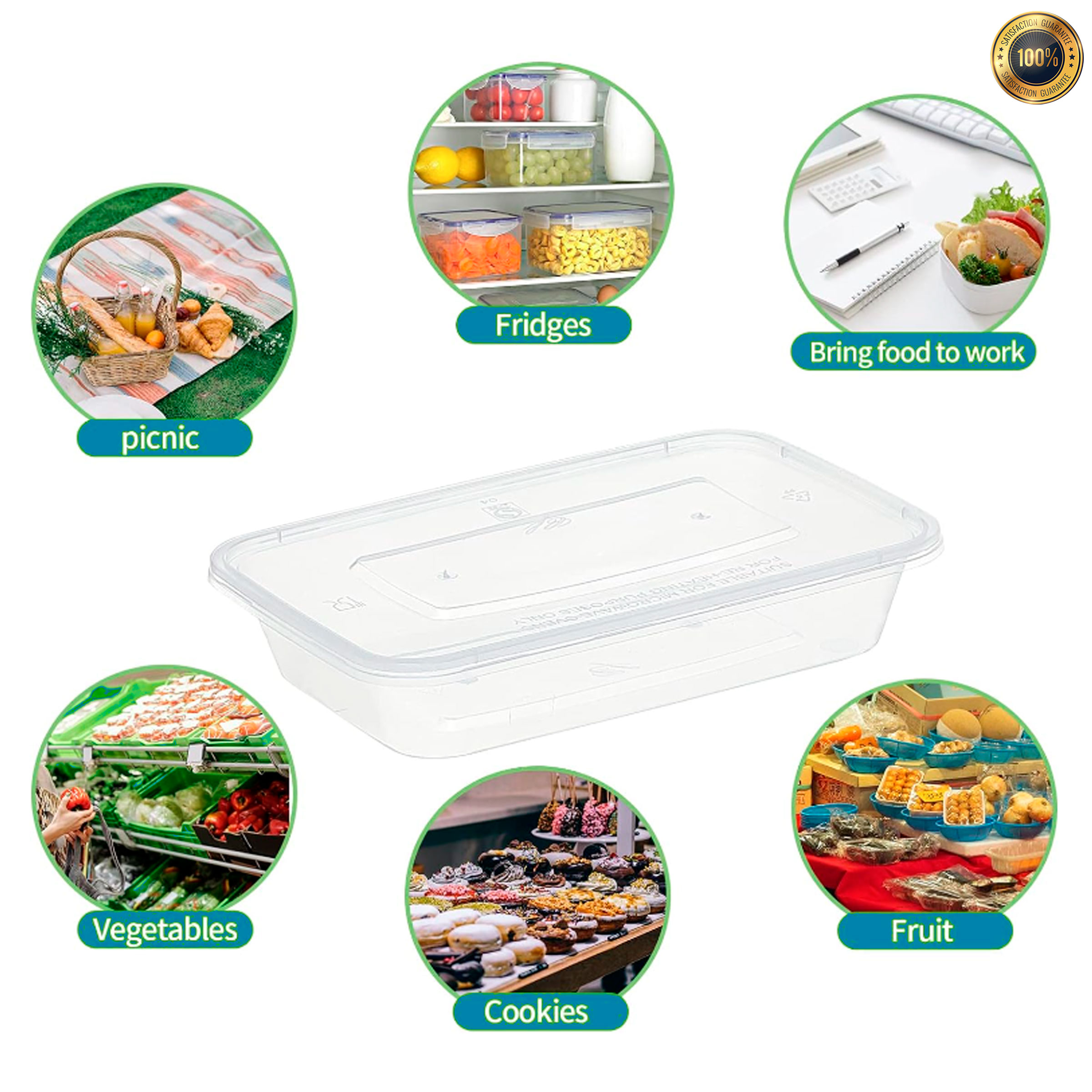 [wholesale] 300pcs/box RE500 Microwavable plastic food container / food ...