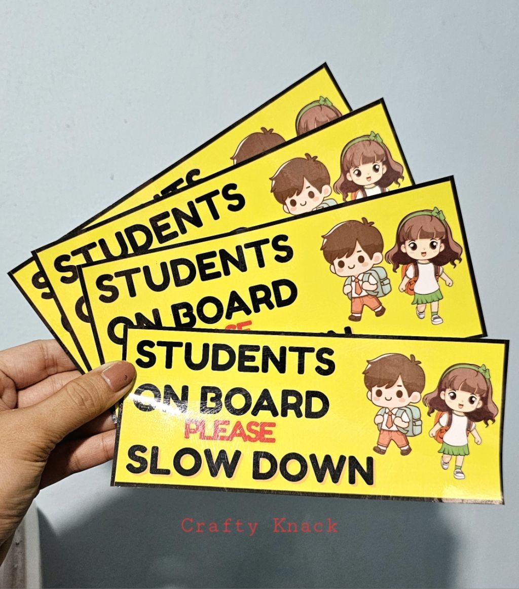 Student on Board Vinyl Sticker for Electronic Bikes EBIKE or cars ...