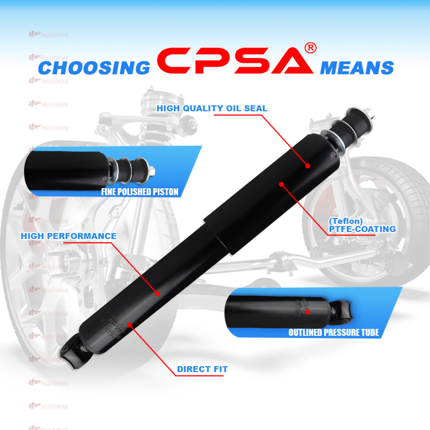 HYUNDAI STAREX H1 1997 - 2012 FRONT 344285 CPSA GAS TYPE SHOCK ABSORBER ...