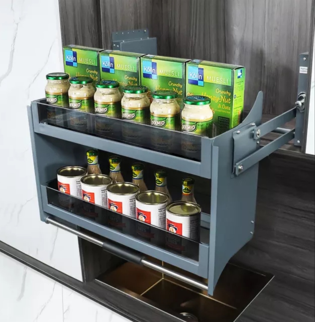 Pull Down Dish Rack or Pantry Basket for customized kitchen storage ...